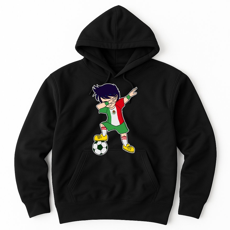 Mexican Dabbing Soccer Boy Mexico Hoodie
