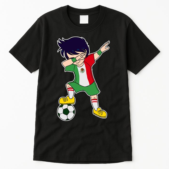 Mexican Dabbing Soccer Boy Mexico Tall T-Shirt