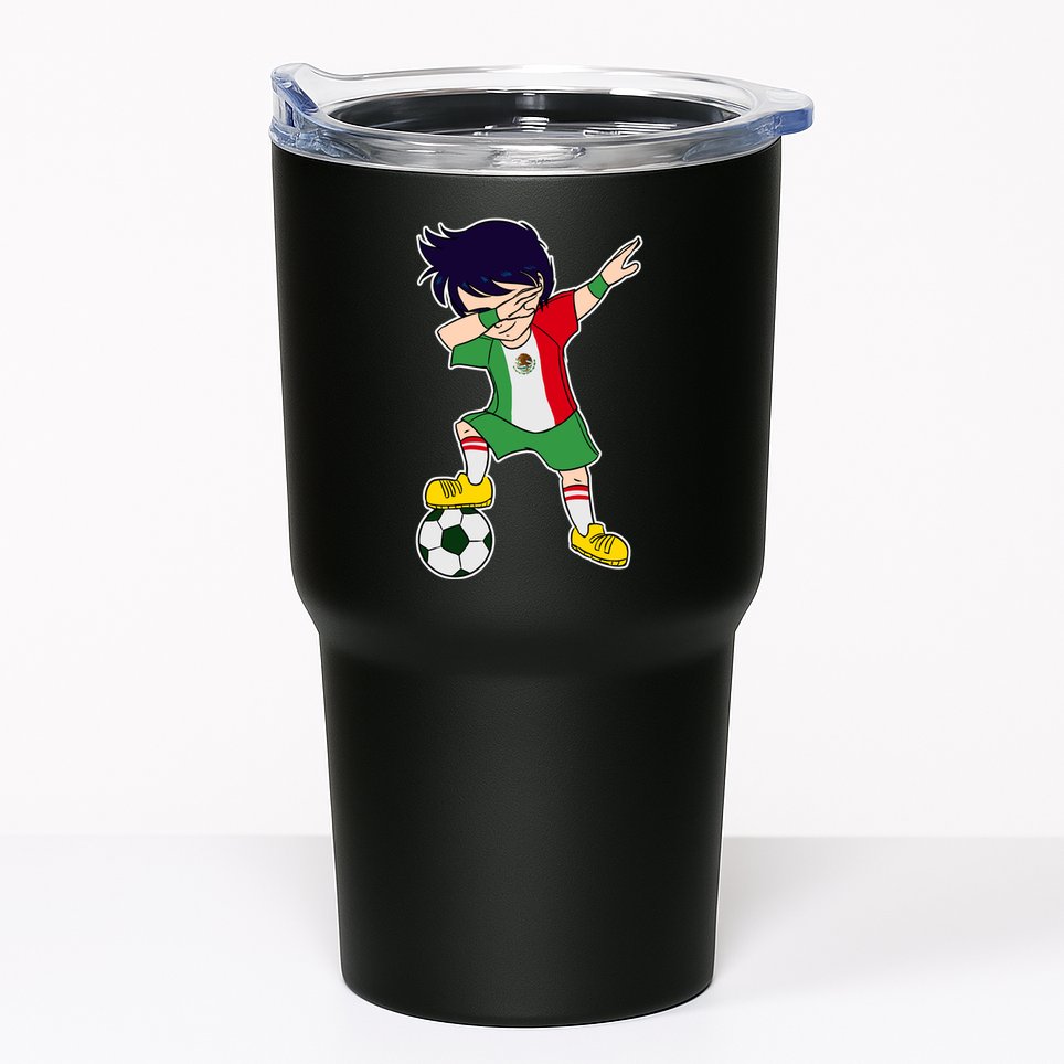Mexican Dabbing Soccer Boy Mexico Tumbler