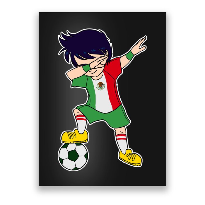 Mexican Dabbing Soccer Boy Mexico Poster