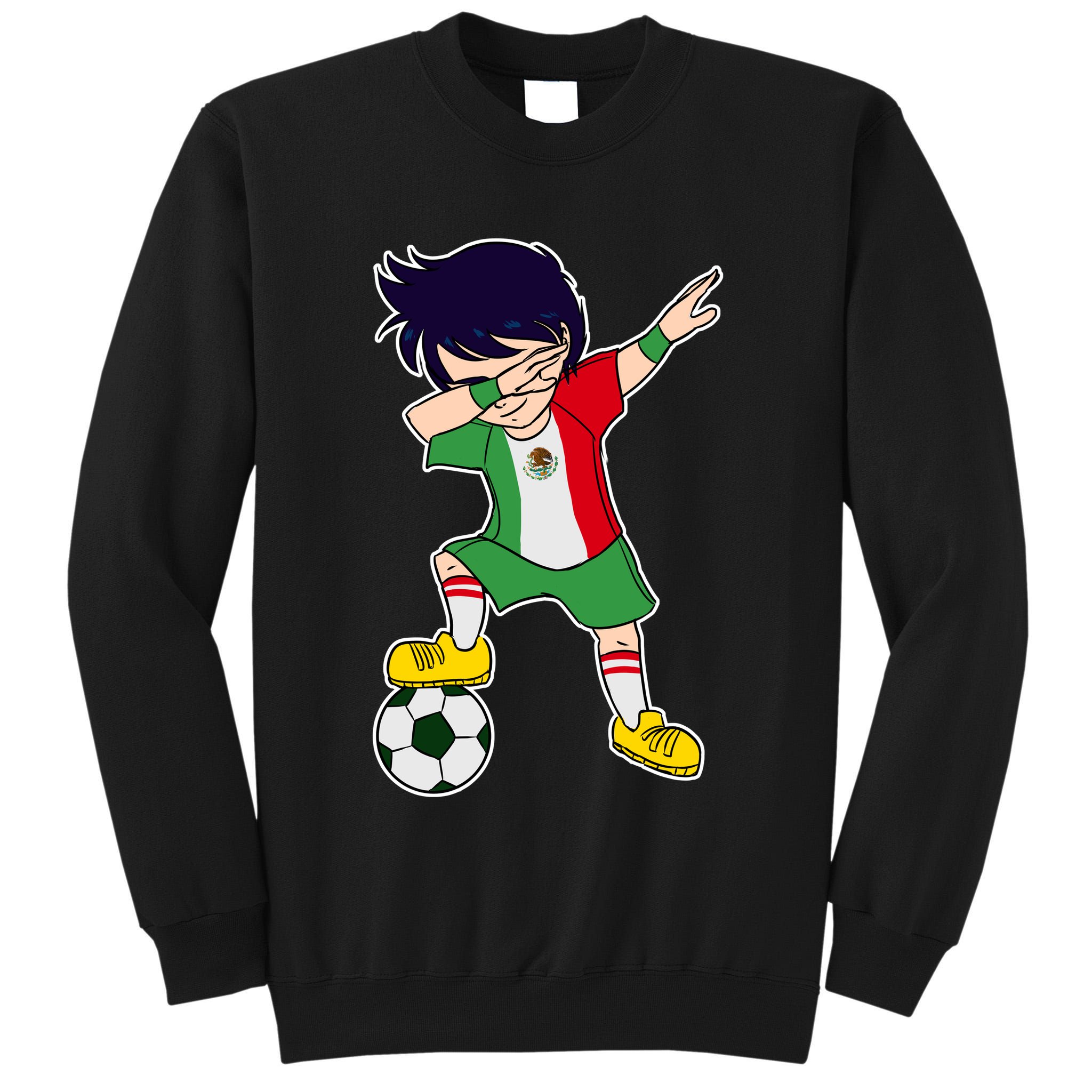 Mexican Dabbing Soccer Boy Mexico Tall Sweatshirt