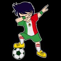 Mexican Dabbing Soccer Boy Mexico Baby Bodysuit