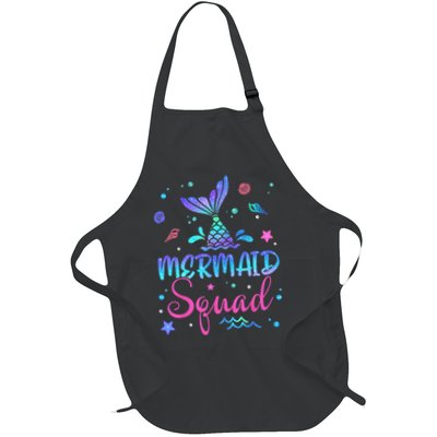 Mermaid Squad Birthday Mermaid Tail Family Matching Beach Apron