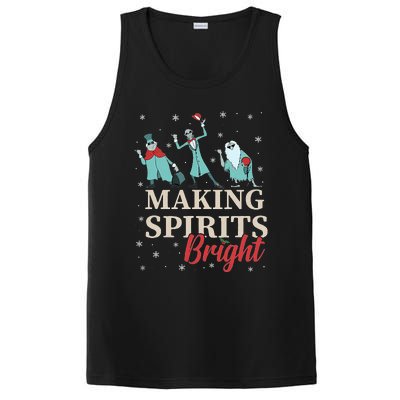 Making Spirits Bright Christmas Haunted Ghosts PosiCharge Competitor Tank