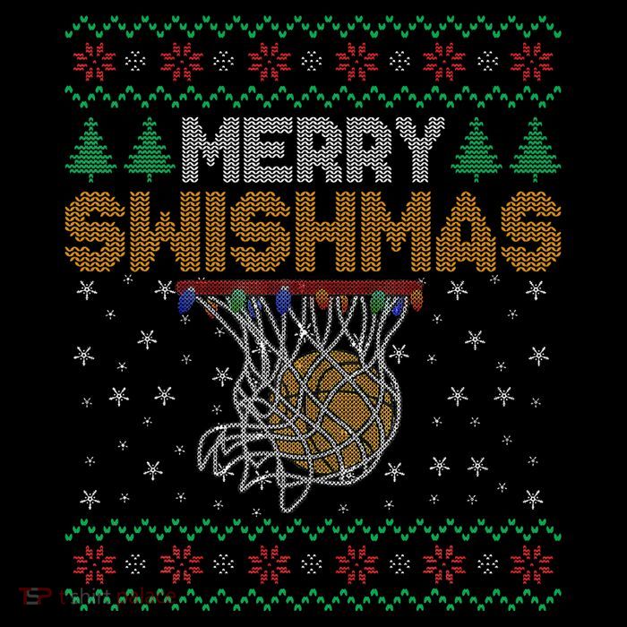 Merry Swishmas Basketball Ugly Christmas Xmas Impact Tech Backpack