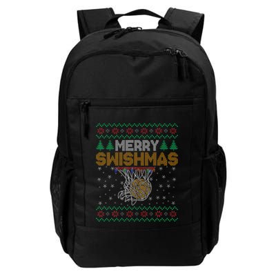 Merry Swishmas Basketball Ugly Christmas Xmas Backpack