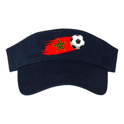 Morocco Soccer Ball Morocco Flag Jersey Morocco Football Valucap Bio-Washed Visor