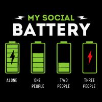 My Social Battery Funny Introvert Introverted Antisocial Daily Commute Backpack