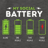 My Social Battery Funny Introvert Introverted Antisocial Vector Backpack