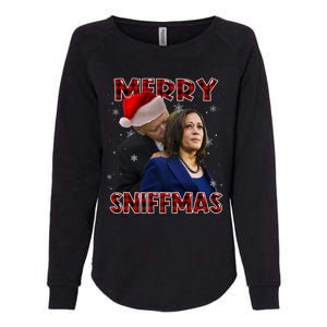 Merry Sniffmas Biden Santa Christmas Anti Biden Sniffer Xmas Womens California Wash Sweatshirt