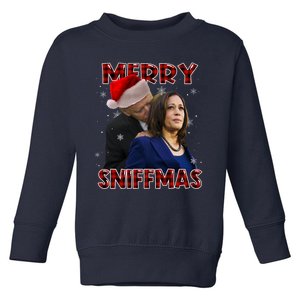 Merry Sniffmas Biden Santa Christmas Anti Biden Sniffer Xmas Toddler Sweatshirt