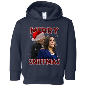 Merry Sniffmas Biden Santa Christmas Anti Biden Sniffer Xmas Toddler Hoodie