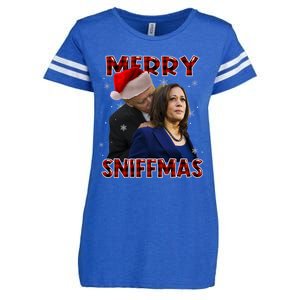 Merry Sniffmas Biden Santa Christmas Anti Biden Sniffer Xmas Enza Ladies Jersey Football T-Shirt