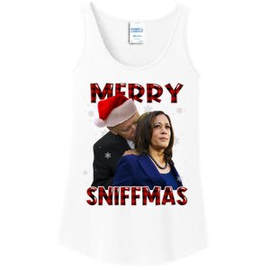 Merry Sniffmas Biden Santa Christmas Anti Biden Sniffer Xmas Ladies Essential Tank