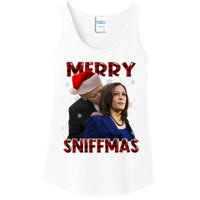 Merry Sniffmas Biden Santa Christmas Anti Biden Sniffer Xmas Ladies Essential Tank