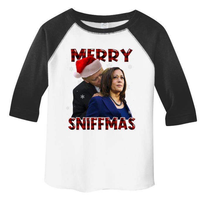 Merry Sniffmas Biden Santa Christmas Anti Biden Sniffer Xmas Toddler Fine Jersey T-Shirt