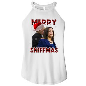 Merry Sniffmas Biden Santa Christmas Anti Biden Sniffer Xmas Women's Perfect Tri Rocker Tank