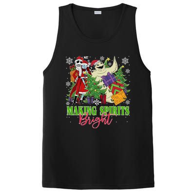 Making Spirits Bright Christmas Jack And Sally Oogie Boogie PosiCharge Competitor Tank