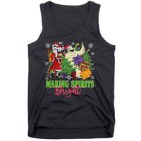 Making Spirits Bright Christmas Jack And Sally Oogie Boogie Tank Top