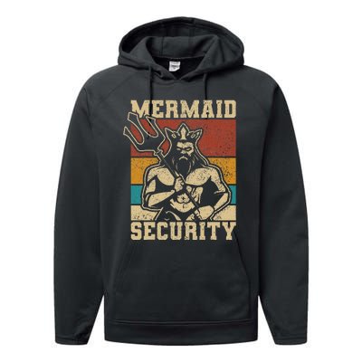 Mermaid Security Bday Costume Merman Birthday Party Outfit Performance Fleece Hoodie