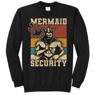 Mermaid Security Bday Costume Merman Birthday Party Outfit Sweatshirt