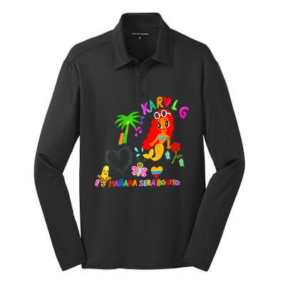 Manana Sera Bonito Funny Lover Silk Touch Performance Long Sleeve Polo