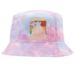 Mermaid Security Bday Costume Merman Birthday Party Outfit Tie-Dyed Bucket Hat