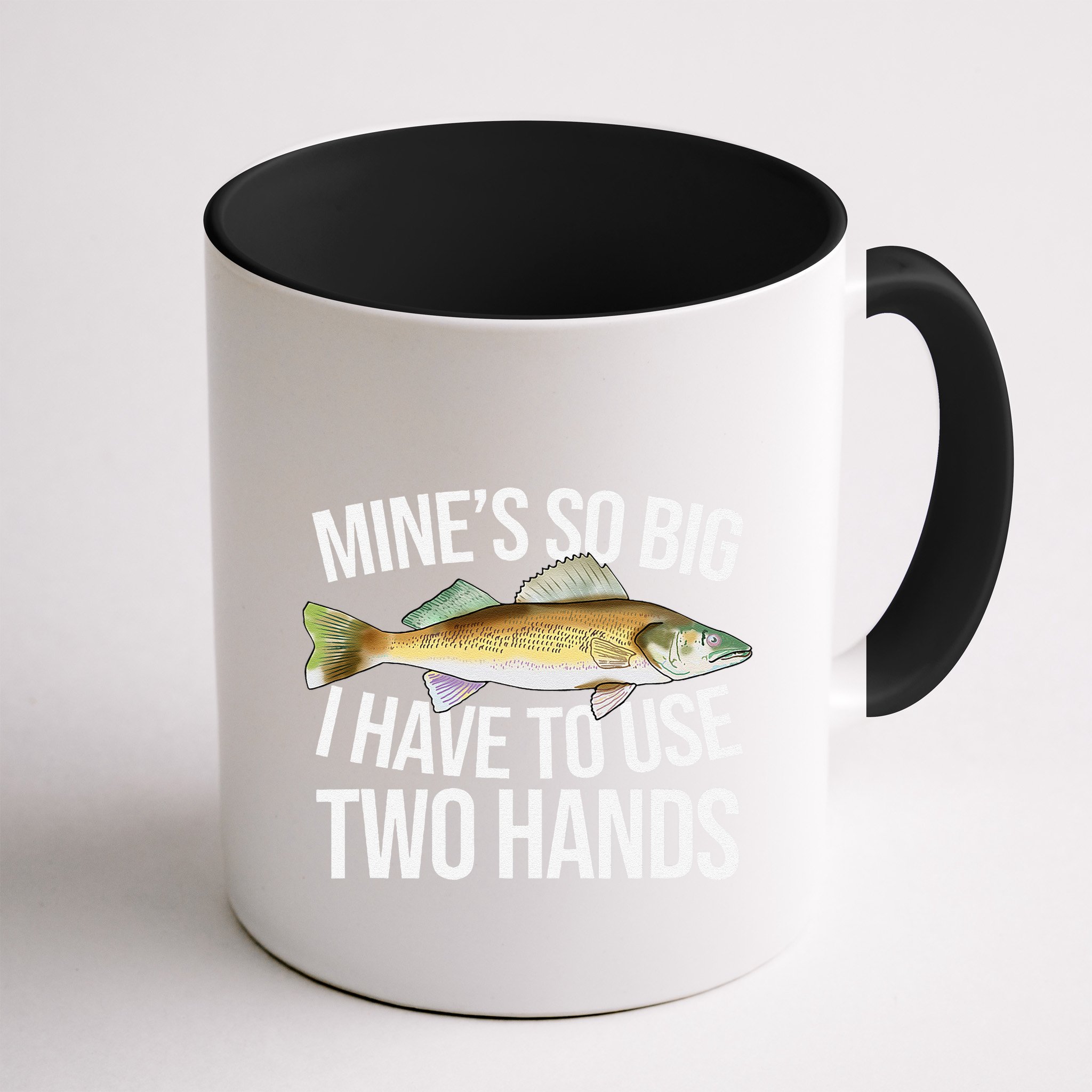 MineS So Big I Have To Walleye Pike Funny Fishing Gifts Mug
