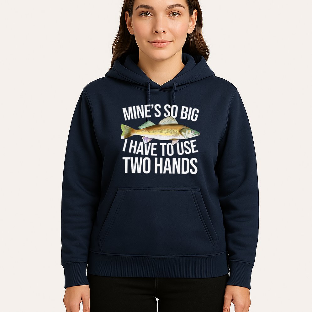 MineS So Big I Have To Walleye Pike Funny Fishing Gifts Hoodie