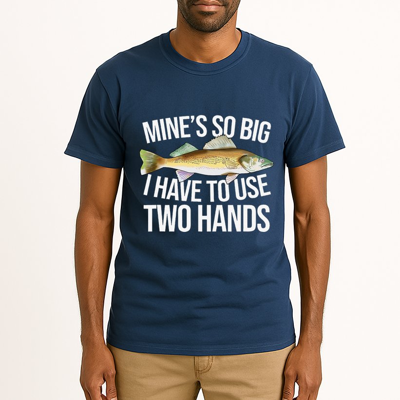 MineS So Big I Have To Walleye Pike Funny Fishing Gifts Tall T-Shirt