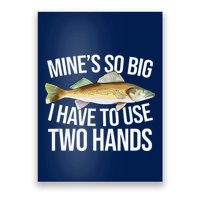 MineS So Big I Have To Walleye Pike Funny Fishing Gifts Poster
