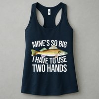 MineS So Big I Have To Walleye Pike Funny Fishing Gifts Womens Tank Top