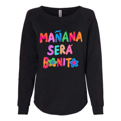 Mañana será bonito Flowers beauty Womens California Wash Sweatshirt