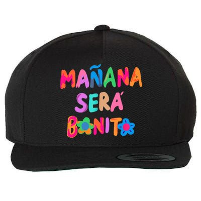 Mañana será bonito Flowers beauty Wool Snapback Cap