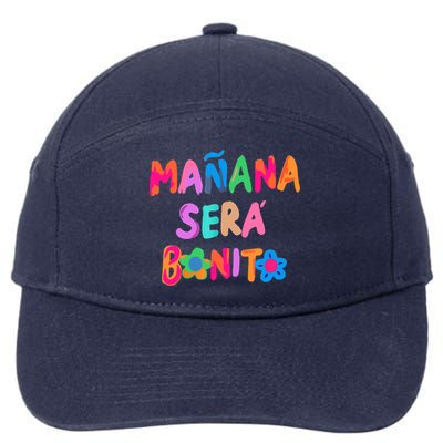 Mañana será bonito Flowers beauty 7-Panel Snapback Hat