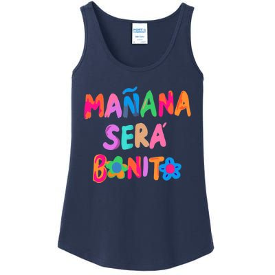 Mañana será bonito Flowers beauty Ladies Essential Tank