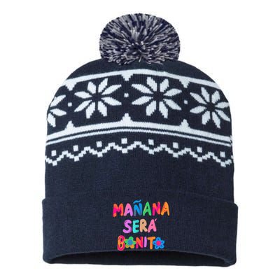 Mañana será bonito Flowers beauty USA-Made Snowflake Beanie