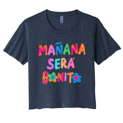 Mañana será bonito Flowers beauty Women's Crop Top Tee