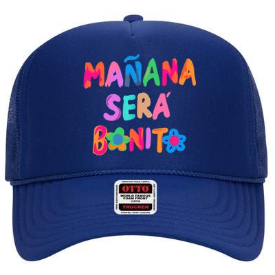 Mañana será bonito Flowers beauty High Crown Mesh Back Trucker Hat