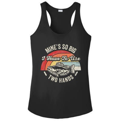 MineS So Big I Have To Use Two Hands Ladies PosiCharge Competitor Racerback Tank