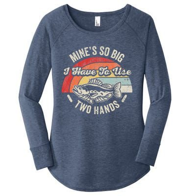 MineS So Big I Have To Use Two Hands Women's Perfect Tri Tunic Long Sleeve Shirt