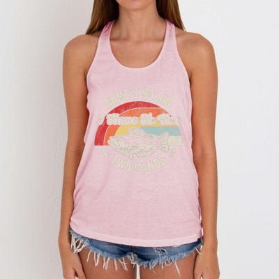 MineS So Big I Have To Use Two Hands Women's Knotted Racerback Tank