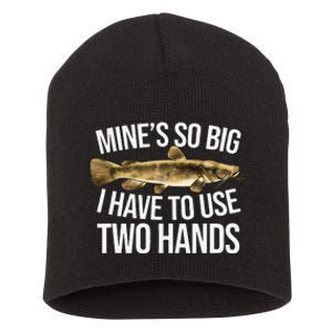 Mines So Big Fishing Fun Flathead Catfish Fishing Gift Short Acrylic Beanie