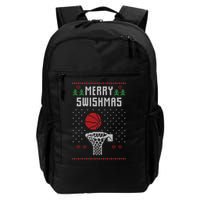 merry swishmas Basketball Ugly Christmas Sweaters Backpack