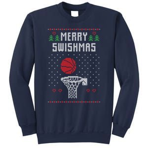 merry swishmas Basketball Ugly Christmas Sweaters Sweatshirt