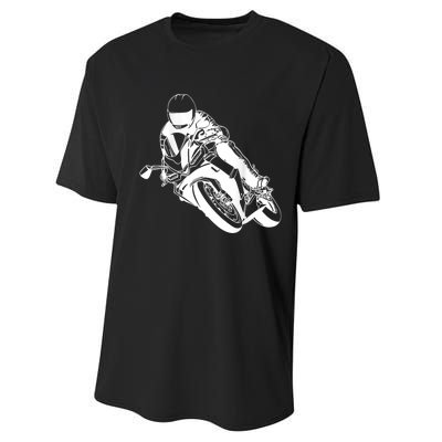 Motorcycle Shift Biker Motorcyclist Performance Sprint T-Shirt