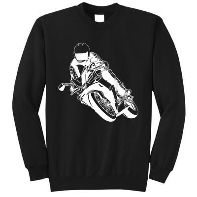 Motorcycle Shift Biker Motorcyclist Tall Sweatshirt