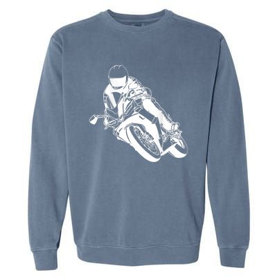 Motorcycle Shift Biker Motorcyclist Garment-Dyed Sweatshirt