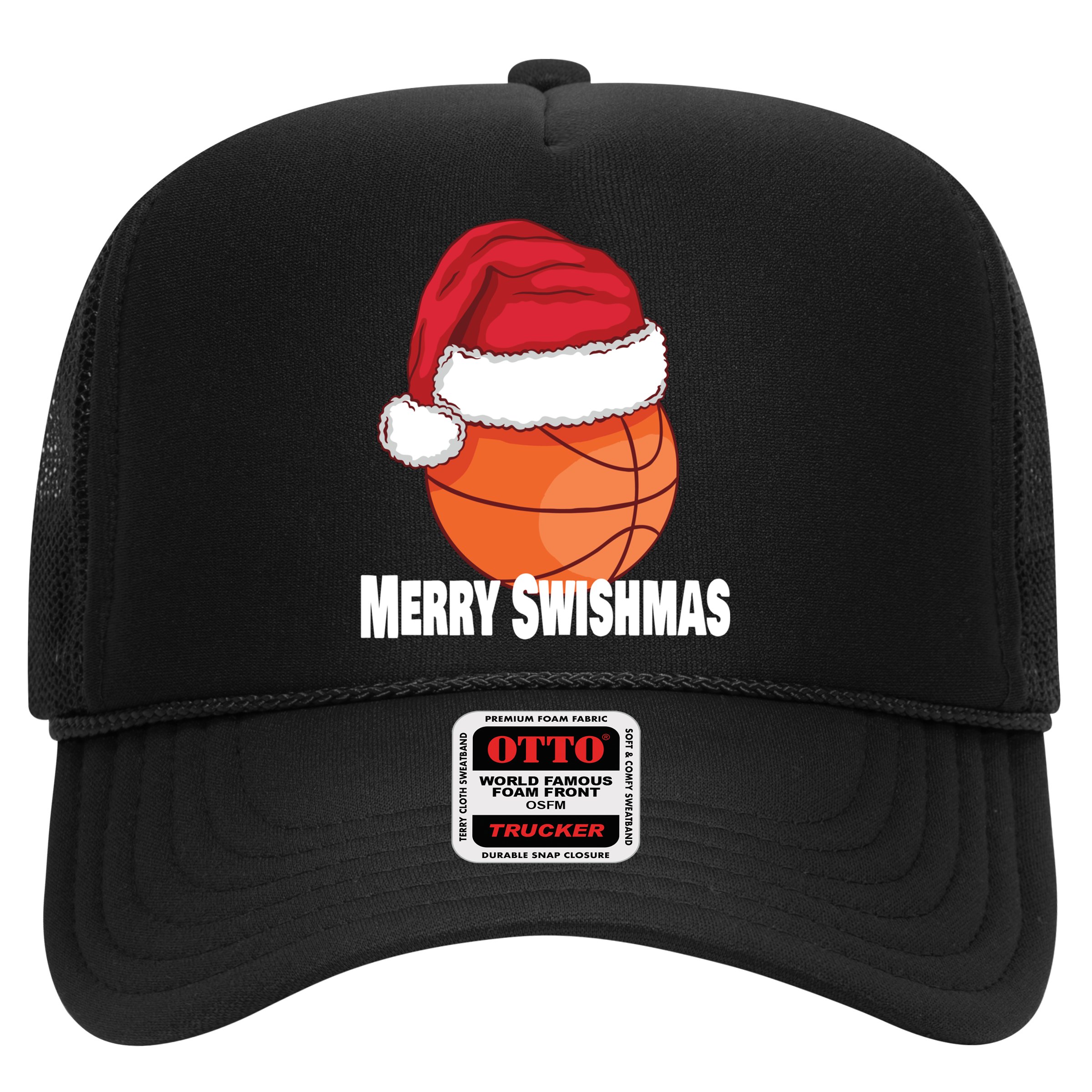 Merry Swishmas Basketball Christmas Sports Lover Santa Hat Gift Hat