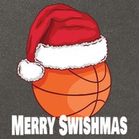 Merry Swishmas Basketball Christmas Sports Lover Santa Hat Gift Cotton Canvas Backpack